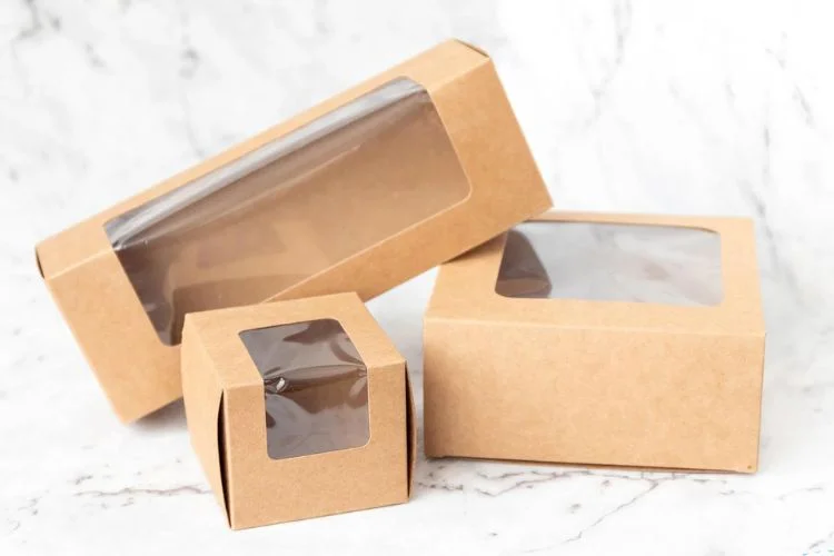 Custom Kraft Window Boxes for Display Packaging